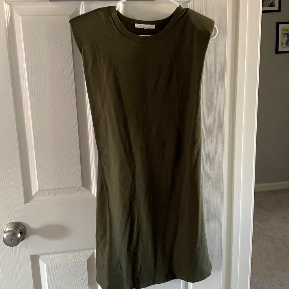 NWOT Army green Vici t shirt dress